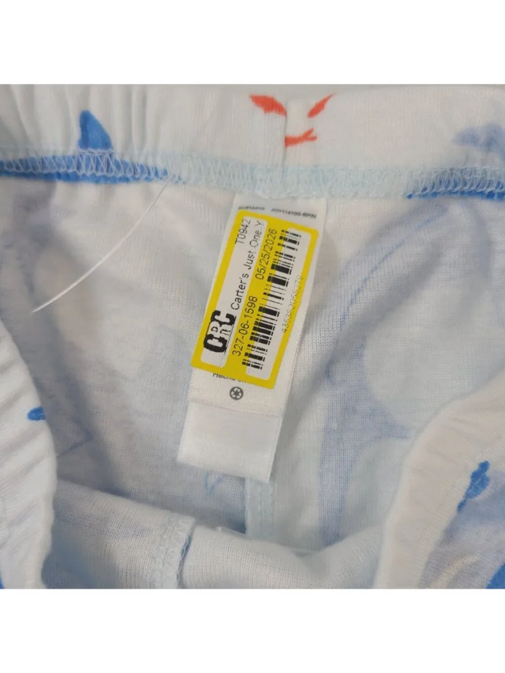 NEW Carters Just One You Boys 2-Piece Cotton Pajama Set Stripe & Sharks 5T
